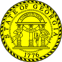 Georgia state seal. Motto: 